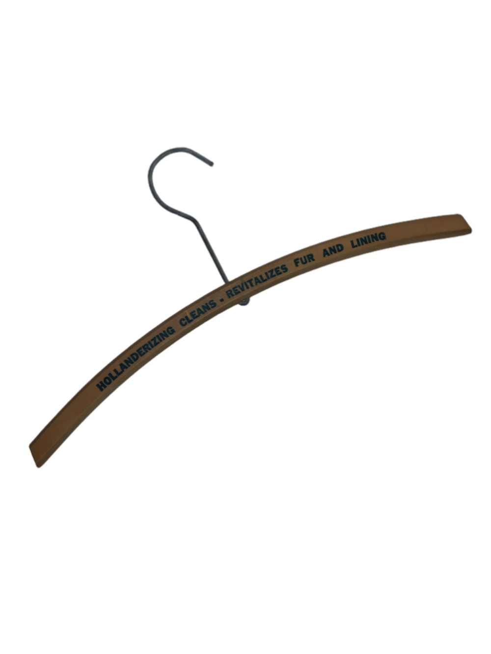 Unbranded Vintage Wooden Fur Coat Hanger One Size Brown Silver
